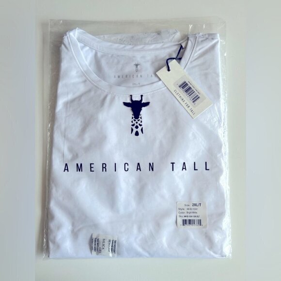 American Tall, Crewneck Bodysuit for Tall Women - Bright White. Size: 2XL. NWT. - Picture 2 of 11